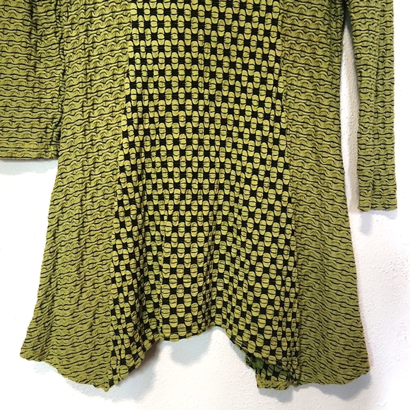 Tianello Aston Tunic 3/4 Length Sleeves Jacquard Knit Asbury Size Large EUC - Picture 6 of 11